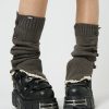 Minga London Zeva Grey Buttoned Leg Warmers | Accessories