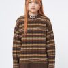 Minga London Hazel Striped Chunky Knit Jumper | Knitwear