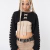 Minga London Hai Lace Up Knitted Shrug | Knitwear