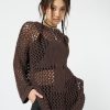 Minga London Shroom Open Knit Jumper | Knitwear