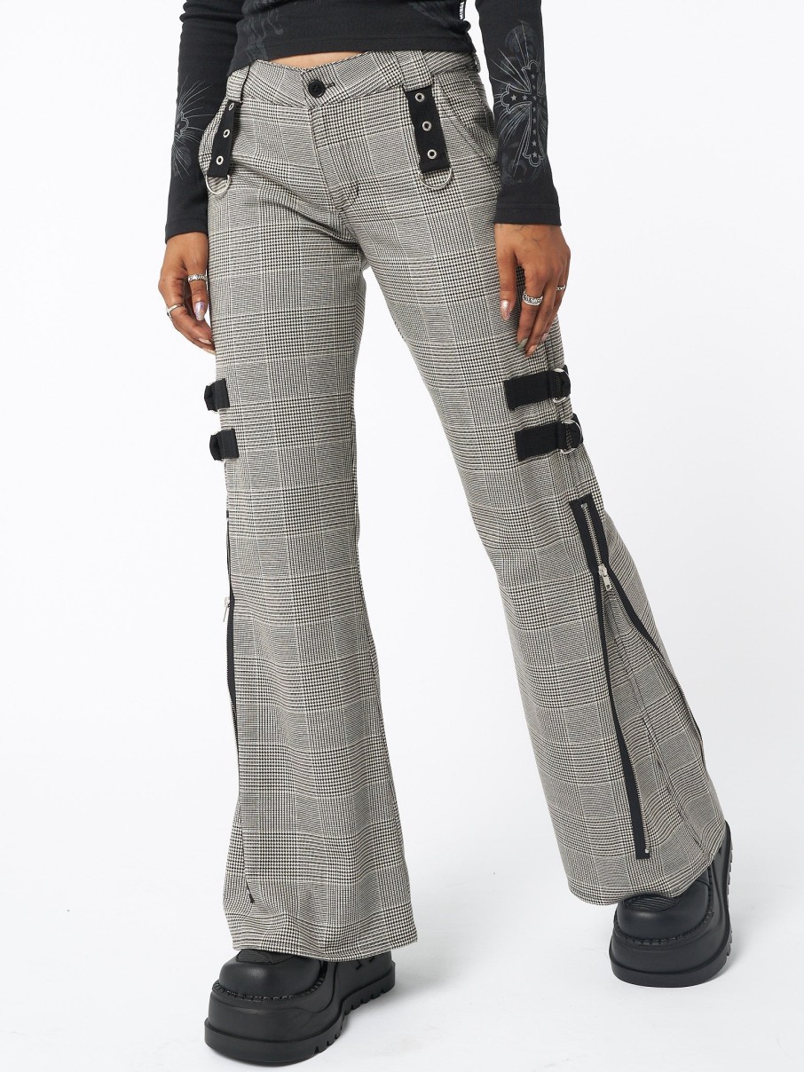 Minga London Plaid Rave Zip Pants | Bottoms