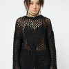 Minga London Heart Stopper Open Knit Jumper | Sweaters & Hoodies