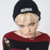 Minga London Minga Black Distressed Beanie | Accessories