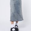 Minga London Lizzie Flared Denim Maxi Skirt | Bottoms