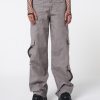 Minga London Cleo Grey Y2K Cargo Pants | Bottoms