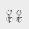 Minga London Chunky Heart Hooped Earrings | Accessories