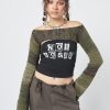 Minga London Fusion Green Patchwork Knitted Shrug | Knitwear