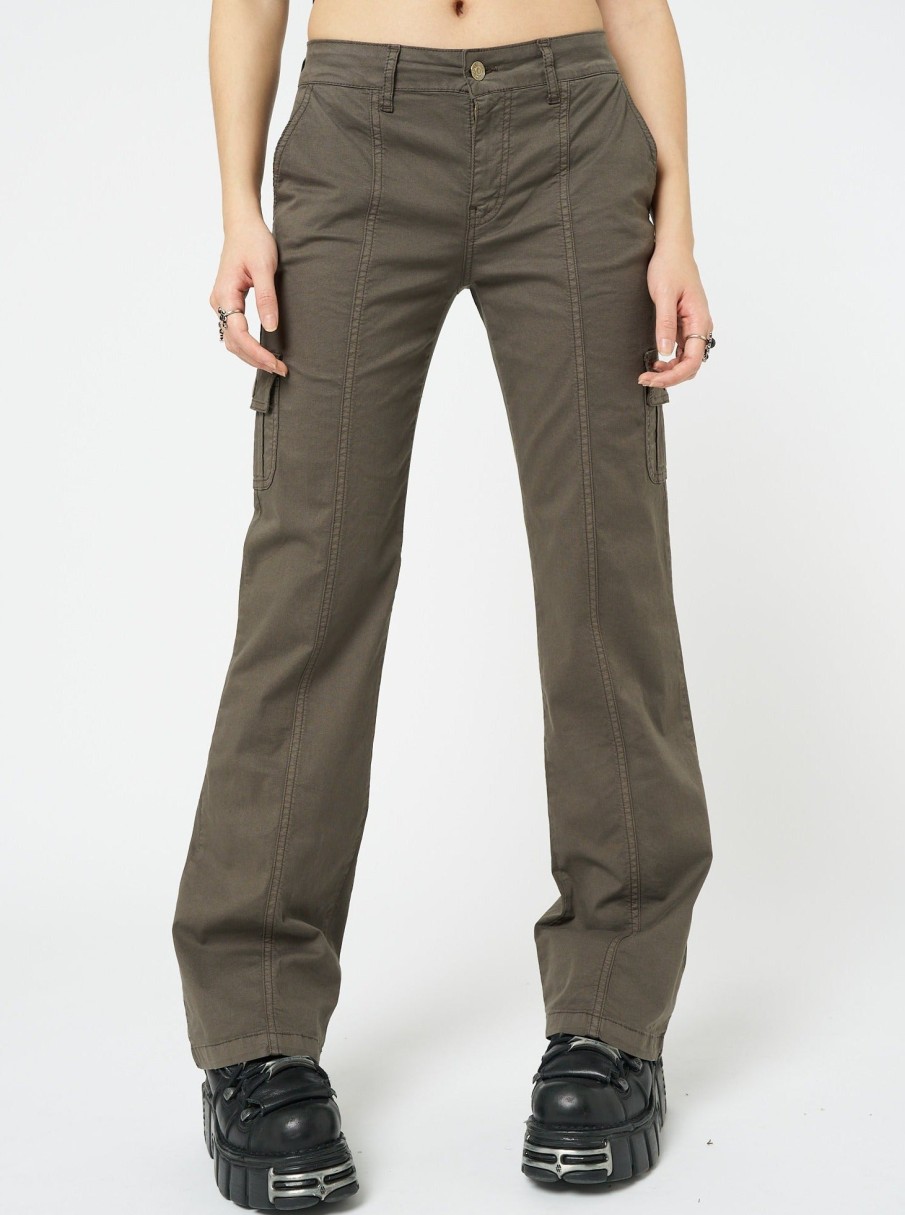 Minga London Eve Brown Y2K Cargo Pants | Bottoms