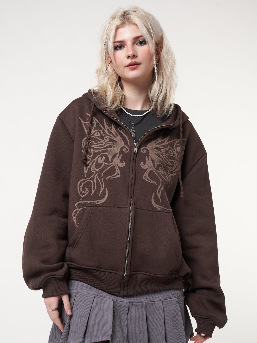 Minga London Fairy Wings Zip Up Hoodie | Jackets & Cardigans