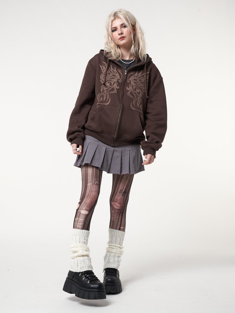 Minga London Fairy Wings Zip Up Hoodie | Jackets & Cardigans