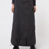 Minga London Ruby Black Maxi Tech Cargo Skirt | Bottoms