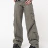 Minga London Cleo Green Y2K Cargo Pants | Bottoms