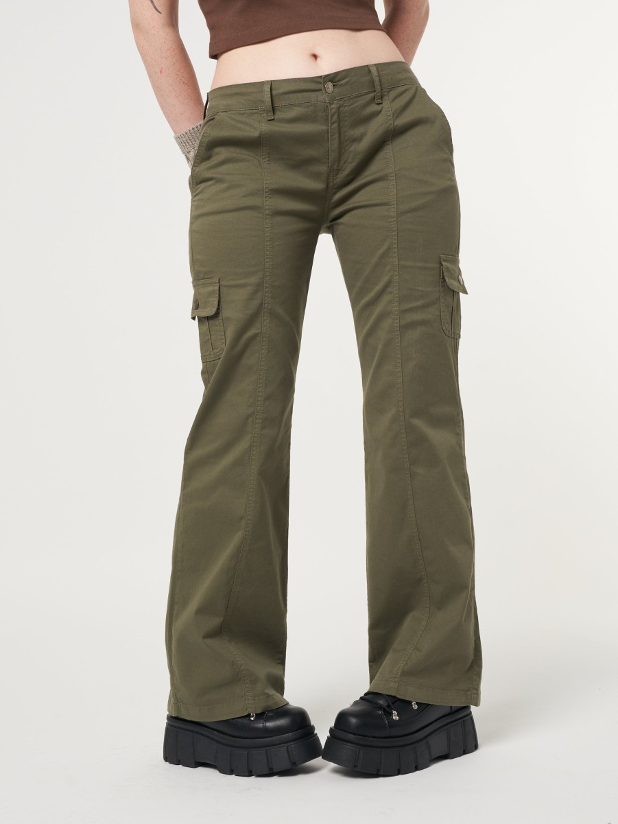 Minga London Eve Green Y2K Cargo Pants | Bottoms