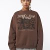 Minga London Spread Your Wings Brown Sweatshirt | Sweaters & Hoodies