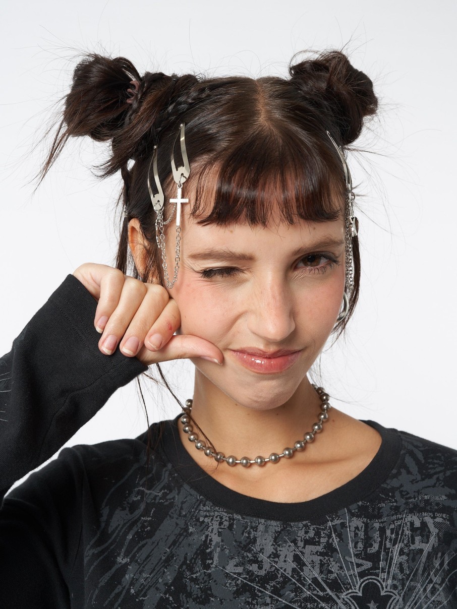 Minga London Cyber Angel Hair Clips Set | Accessories