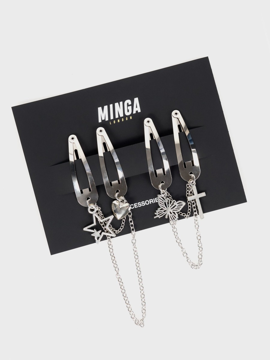 Minga London Cyber Angel Hair Clips Set | Accessories