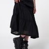 Minga London Raven Ruffle Lace Maxi Skirt | Bottoms