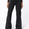 Minga London Black Rave Zip Pants | Bottoms