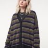 Minga London Faye Striped Knit Cardigan | Knitwear