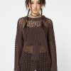 Minga London Shroom Open Knit Jumper | Sweaters & Hoodies