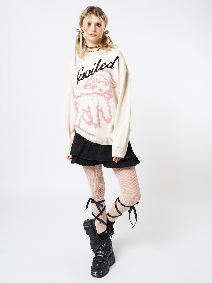 Minga London Spoiled Sheep Graphic Knitted Sweater | Sweaters & Hoodies