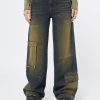 Minga London Track Multi Pocket Overdye Cargo Jeans | Bottoms