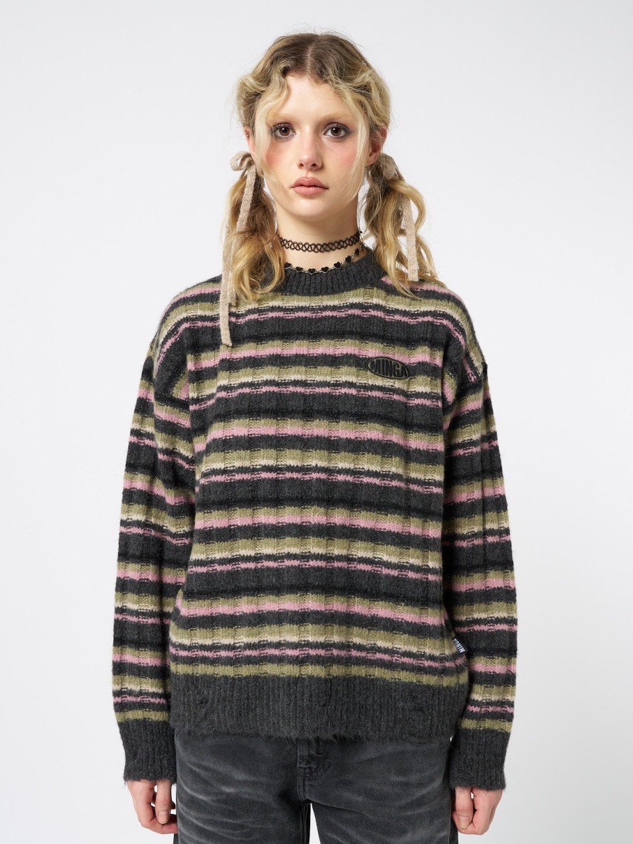 Minga London Evelyn Striped Knit Sweater | Knitwear