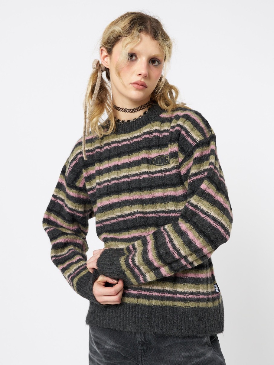 Minga London Evelyn Striped Knit Sweater | Knitwear