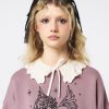 Minga London Soft Ballerina Patterned Frill Knitted Collar | Accessories