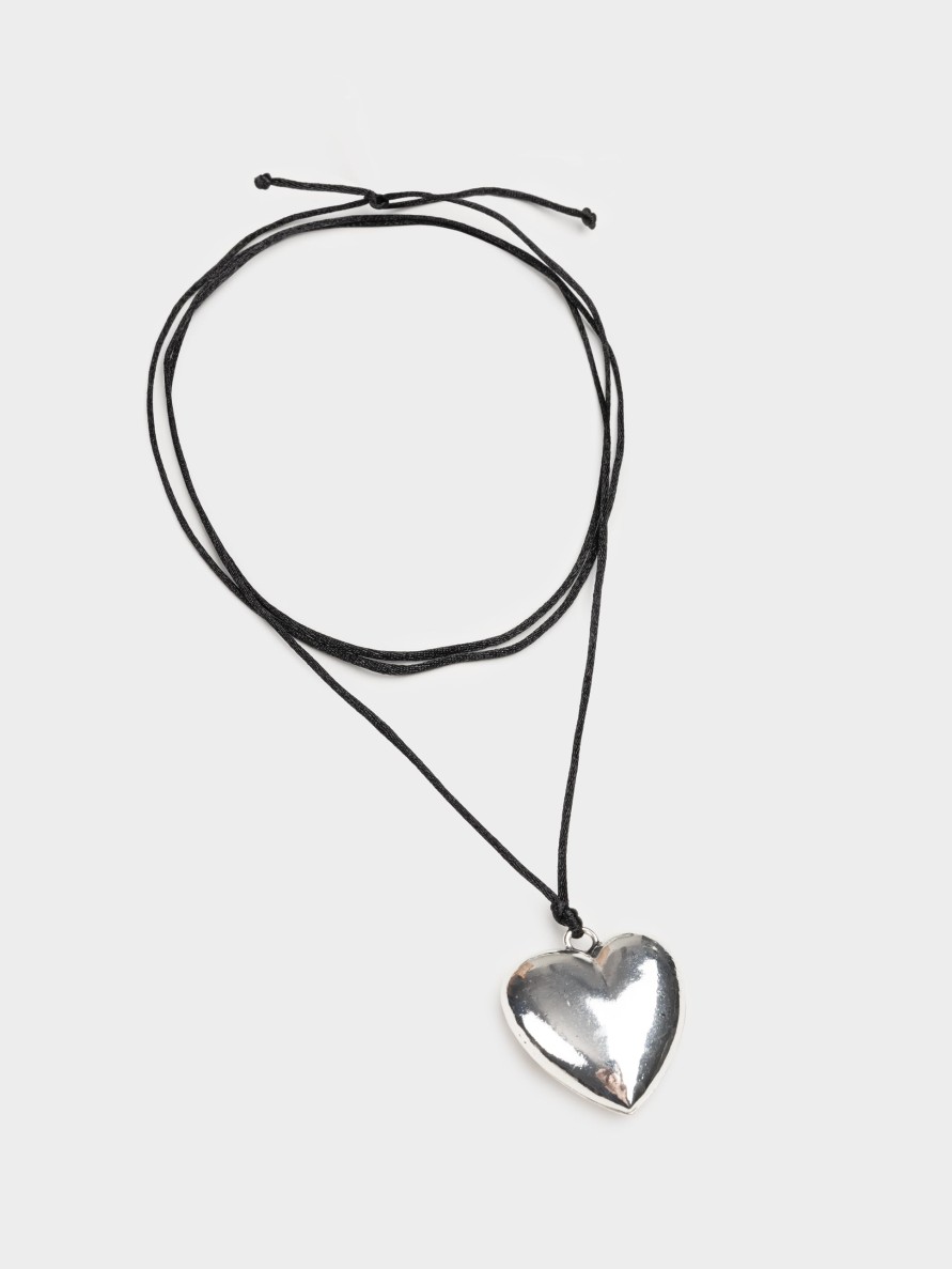 Minga London Chunky Heart Pendant Necklace | Accessories